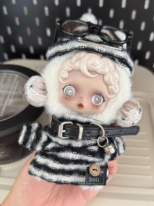 ชุดเสื้อสเวตเตอร์ลายทางขนนุ่ม Skullpanda Misty Morning ฤดูหนาว ของเล่นตุ๊กตา ชุดเสื้อผ้าสำหรับตุ๊กตา ลายสัตว์ ลายดอกไม้ ลายสี่เหลี่ยม สไตล์น่ารัก น่ารัก