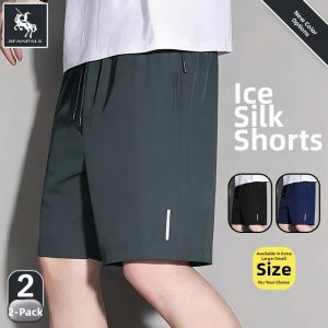 JIFANPAUL | Quick-Dry Loose Mens Shorts Ice Silk Fabric