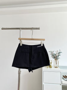 Black Embroidered Slim Fit Suit Short Skirt Korean Style High Waist A-Line Mini Skirt for Women Autumn 2025 Fashion Trend
