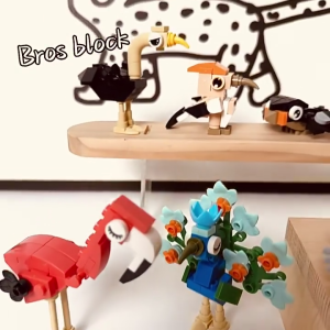 BIRD BRICKS Building Bricks Block Balok Susun Burung Mainan Anak