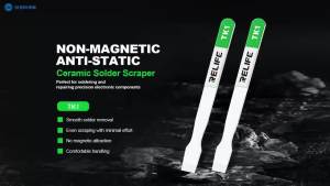 Relife | RELIFE TK1 Ceramic Solder Scraper Non-magnetic Anti-static For BGA Motherboard Chip Repair Tin Planting Tin Scraper
