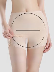 MiiOW | Quần an toàn Ice Silk không đường may cho nữ Quần lót ngắn chuyên dụng cho trang phục truyền thống Quần lót hai trong một