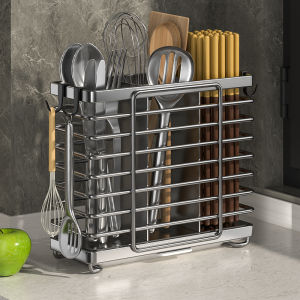 WEIMEIYUAN | Stainless Steel Chopstick Organizer with Spoon Holder and Water Catcher