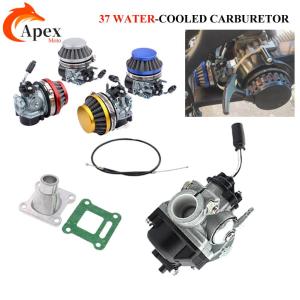 Motorcycle 19mm Racing Carburetor with 58mm Air Filter For 2 Stroke 49cc 50cc 70cc 80cc Motorized Bike Bicycle Mini Bike ATV