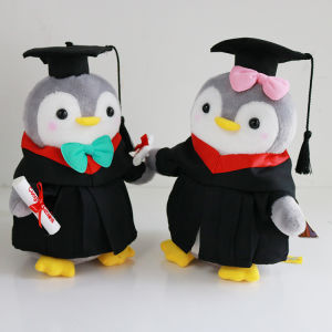 Penguin Graduation Dolls Doctoral Bachelors Uniform Bear Dolls Hong Kong Kindergarten University Gifts Plush Toys for All