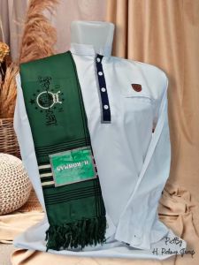 Sorban Pria Kashmir Motif Logo NU | Sorban Nahdlatul Ulama | Sorban Batik Printing