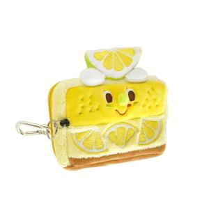 GLADEE Plush Card Holder with Retractable Rope Zipper Coin Pocket Storage Small Bag Hanging Ornament Original Design Gift