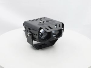B2 Laser Gun Dual Color Mini Driving Light Hi/Lo Auxiliary Light 40W Motorcycle LED Lights