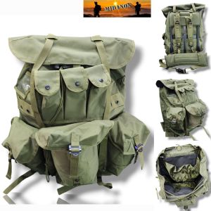 เป้โคลงเหล็ก เป้ทหาร เป้เดินป่า เป้ร็อคแซ็ค ผ้า600D  ️เป้พร้อมโครงเหล็ก พร้อมใช้งาน ️กันน้ำ ️ กระเป๋าเป้ จุ 50-60L