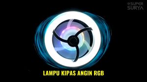 WEWANT Lampu Kipas Angin LED Gantung Plafon Minimalis 360° Rotation Aromatheraphy RGB 3 Warna Remote