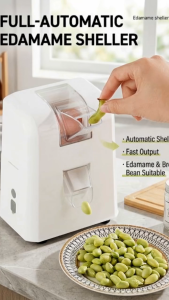 Automatic Edamame Peeler Machine / Electric Green Bean Sheller / Fast Hulling & Peeling Tool for Peas Broad Beans & Soy