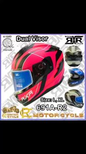 RXR 691A-R2 DUAL VISOR FULL FACE HELMET WITH ICC (BPS) SIZE 59-60CM 62-64CM LARGE & XL