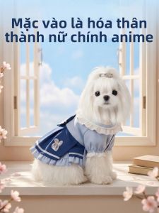 hipidog | Cute Sailor Collar Dress Pet Clothes