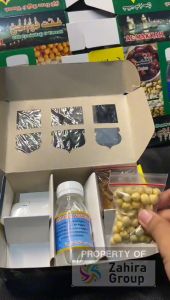 Paket Souvenir Kotak Oleh-Oleh Haji Umroh Isi Air Zam Zam 80ml Kurma Kismis Kacang Cokelat Arab Enak