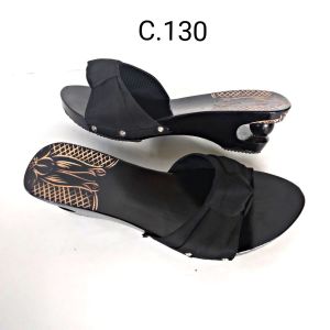 Sandal Kayu Hak Telor 5 Cm Slop Rante Dan Slop Sanggul