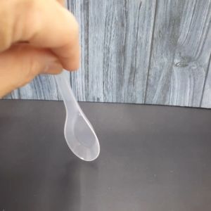 sendok plastik bebek TIRTA / sendok plastik bebek putih susu & bening / sendok kualitas premium / sendok kokoh & anti jamur