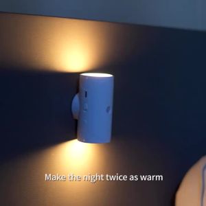Rechargeable LED Night Light with Motion Sensor Wall Lamp 3 Light Modes Indoor Light Magnetic Staircase Light