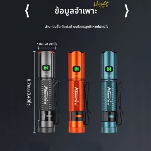 ไฟฉายปากกาพลังงานสูงขนาดเล็กแบบพกพา ชาร์จผ่าน USB พร้อมแม่เหล็ก ใช้สำหรับตั้งแคมป์ เดินป่า ไฟฉุกเฉิน