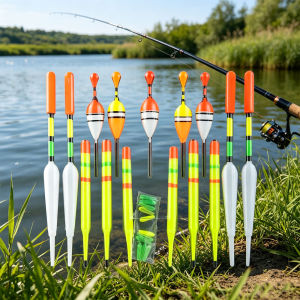 15pcs Fishing Float Set Mixed Size Float Spoil Vertical Fish Float Combination Freshwater Fishing Gear Accessories