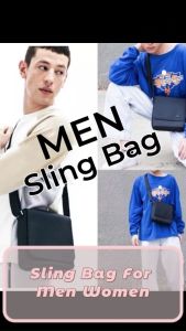 High Quality Sling Bag For Women Mens Pu Leather Shoulder Messenger Bags #22071