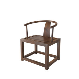 New Chinese Style Black Walnut Tea Table Simple Home Use Larch Wooden Tea Desk Combination for B&B Zen Style Dining Table And Chairs