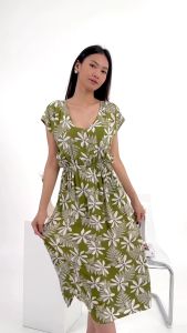 Dress Manohara Bunga Bahan Rayon Premium Untuk Remaja dan Dewasa Paling Murah Dan Kekinian