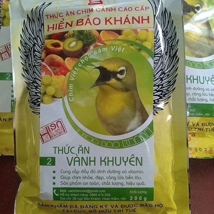 Cám Vành Khuyên 2 200g Của Hiển Bảo Khánh- Giúp Chim Thi Đấu Tốt Hót ...