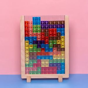 Tetris Game Family Game Party Game Educational Brain Teaser Montessori Toys Crystal Block Mainan Budak