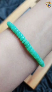 Collection Grade Australia Chrysoprase Abacus Rondelle Bracelet