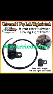 Domino Mini Driving Light Switch Rear View Mirror Installation Universal 3 Way On Off On Left/Right Retrofit Switch