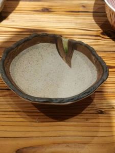 Retro Creative Ceramic Underglaze Salad Bowl Serving Dish Irregular Shape Soup Plate for Hotel And Home Use Cold Dish Plate