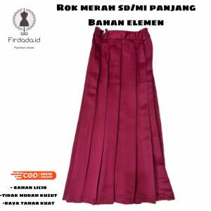 ROK REMPEL MERAH SD PANJANG BAHAN ELEMEN