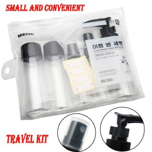 Botol Travel Size Liquid Bottle Pack 5 Pcs Toiletries Kit / Set Botol Mini Tempat Sabun Shampo
