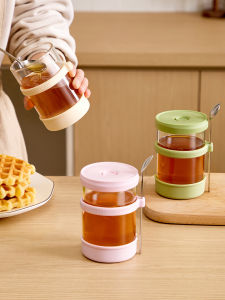 YYIEDERNG | Food Storage Glass Jar with Lid and Spoon
