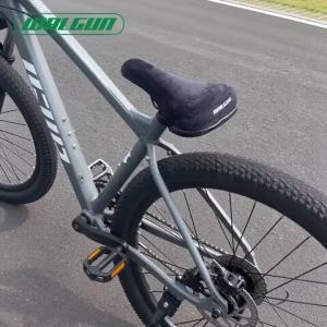 BMX Bike Saddle 240x160mm Flannelette Suede Cover Soft Seat Reinforced Rails for Fixed Gear Wheelie Stunt Bikes Men Women