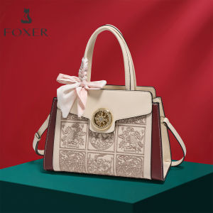 FOXER | Luxury Gift Mothers Genuine Leather Tote Fortune-turning Bag