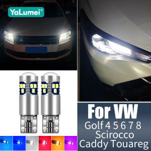 For Volkswagen VW Golf 4 5 6 7 MK4 MK5 MK6 MK7 Scirocco Caddy Touareg 2PCS T10 W5W LED Bulbs Car Width Parking Light Accessories