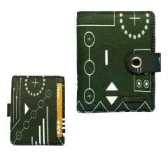 Allonsky Dompet lipat kartu wanita pria minimalis miror hd - LM02