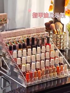 Manicure Tools Nail Polish Display Stand Clear Acrylic Plastic Multi-layer Display Shelf Cosmetic Holder Makeup Holder Tool Holder