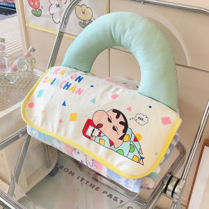 Healing Cartoon Plush Blanket Pillow Two-In-One Flannel Office Air Conditioning Nap Blanket Cozy Soft Toy for Home And Office