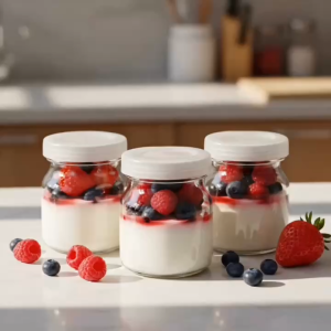 Set 6 Hũ Thủy Tinh Tròn Đựng Pudding Sữa Chua 100ml Cao Cấp - SCTG100