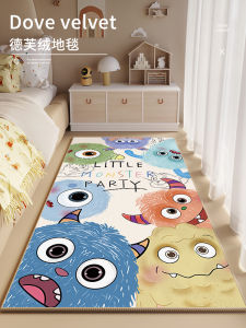 Thickened Long Rectangle Bedside Carpet Cartoon Pattern Living Room Bedroom Sofa Coffee Table Rug Foot Pad Window Seat Mat