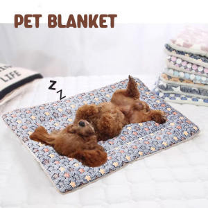 Pet Blanket Thicken Cat Mat Breathable Flannel Cat Sleeping Mat Soft Dog Cushion Warm Cat Blanket