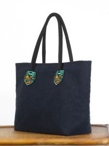 Thickened Cotton Linen Pleated Handbag Womens Shoulder Bag Embroidered Ethnic Style Handcrafted Artistic Tote Bag