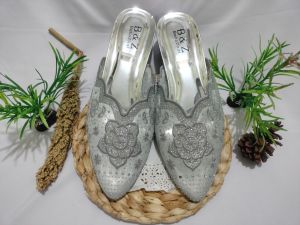 sandal Hells model selop wanita pesta Bp-01 size 37-42 sandal Lebaran kondangan pengantin