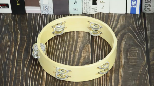 1pcs แทมมารีน ไม้ 10นิ้ว เคลือบกันน้ำ แทมบูรินไม้อย่างดี Tambourine แทมโบริน แทมโบรีนไม้ แทมบูรีน 10 นิ้ว