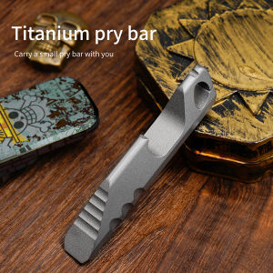 Multifunctional Small Titanium Alloy Crowbar Outdoor Bottle Opener Can Be Pried Open The Jar Portable Pendant