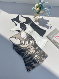 Áo Vest Không Tay American Hot Bé Gái Màu Trắng Đính Đá Cho Nữ Mùa Hè Áo Khoác Ngoài Áo Lót Bó Sát Thiết Kế Thon Gọn Thời Trang