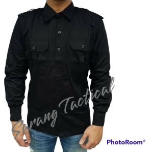 Kemeja Pdh Lapangan Lengan Panjang/Kemeja Pdl/Kemeja Hitam/Kemeja Tactical