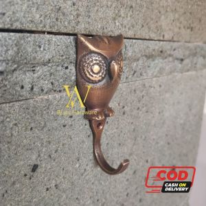 Kapstok Kuningan Antik Gantungan Baju Motif Burung Hantu 1 Pcs